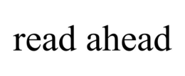 READ AHEAD trademark