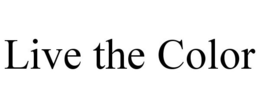 LIVE THE COLOR trademark