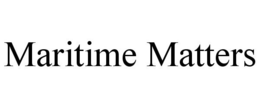 MARITIME MATTERS trademark