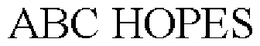ABC HOPES trademark