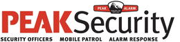 PEAK SECURITY PEAK ALARM BURGLARY · FIRE SINCE 1969 SECURITY SECURITY OFFICERS MOBILE PATROL ALARM RESPONSE PEAKSECURITY trademark