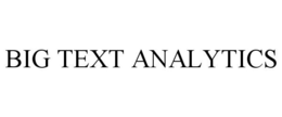BIG TEXT ANALYTICS trademark