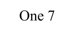 ONE 7 trademark