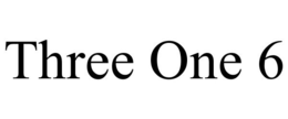THREE ONE 6 trademark