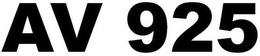AV 925 trademark