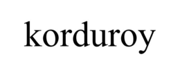 KORDUROY trademark