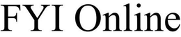 FYI ONLINE trademark
