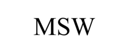 MSW trademark