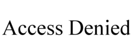ACCESS DENIED trademark
