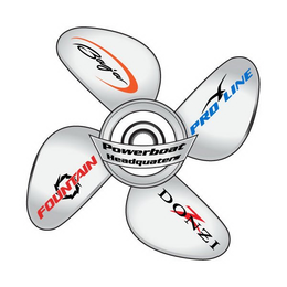 POWERBOAT HEADQUARTERS FOUNTAIN BAJA PROLINE DONZI trademark