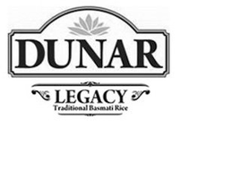 DUNAR LEGACY TRADITIONAL BASMATI RICE trademark