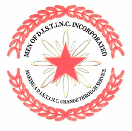 MEN OF D.I.S.T.I.N.C. INCORPORATED MAKING A D.I.S.T.I.N.C. CHANGE THROUGH SERVICE trademark