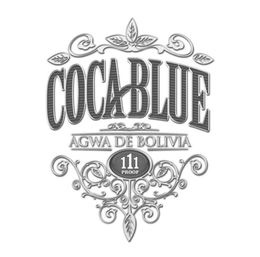 COCABLUE AGWA DE BOLIVIA 111 PROOF trademark