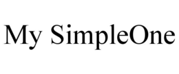 MY SIMPLEONE trademark