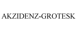 AKZIDENZ-GROTESK trademark