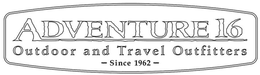ADVENTURE 16 OUTDOOR AND TRAVEL OUTFITTERS - SINCE 1962 - trademark