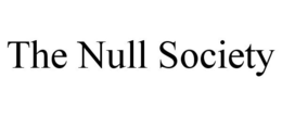 THE NULL SOCIETY trademark
