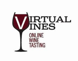 VIRTUAL VINES ONLINE WINE TASTING trademark