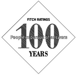 PEOPLE IN PURSUIT OF ANSWERS FITCH RATINGS 100 YEARS trademark