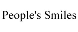 PEOPLE'S SMILES trademark