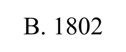 B. 1802 trademark