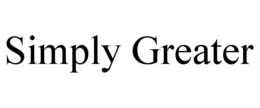 SIMPLY GREATER trademark