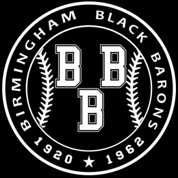 BBB BIRMINGHAM BLACK BARONS 1920 1962 trademark