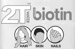 2T H2O WATER INFUSED WITH BIOTIN HAIR SKIN NAILS trademark