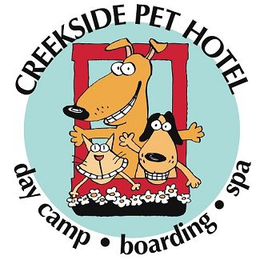 CREEKSIDE PET HOTEL DAY CAMP · BOARDING· SPA trademark