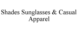 SHADES SUNGLASSES & CASUAL APPAREL trademark