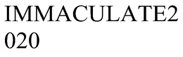 IMMACULATE2020 trademark