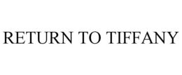 RETURN TO TIFFANY trademark