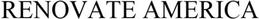 RENOVATE  AMERICA trademark