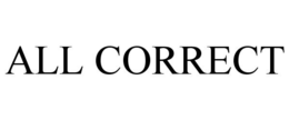 ALL CORRECT trademark