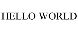 HELLO WORLD trademark