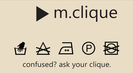 M.CLIQUE CONFUSED? ASK YOUR CLIQUE. trademark