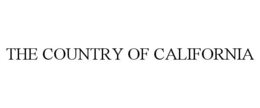 THE COUNTRY OF CALIFORNIA trademark