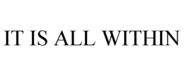 IT IS ALL WITHIN trademark