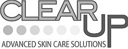 CLEAR UP ADVANCED SKIN CARE SOLUTIONS trademark