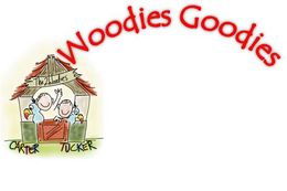 WOODIES GOODIES THE 2 WOODIES CARTER TUCKER trademark
