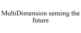 MULTIDIMENSION SENSING THE FUTURE trademark