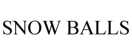 SNOW BALLS trademark