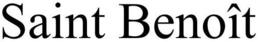 SAINT BENOÎT trademark