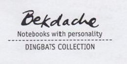 BEKDACHE NOTEBOOKS WITH PERSONALITY DINGBATS COLLECTION trademark