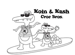 KOIN & KASH CROC BROS. K K trademark