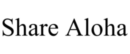 SHARE ALOHA trademark