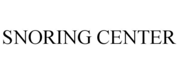 SNORING CENTER trademark