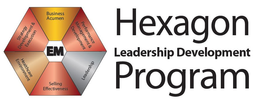 HEXAGON LEADERSHIP DEVELOPMENT PROGRAM EM BUSINESS ACUMEN PERFORMANCE MANAGEMENT & DEVELOPMENT LEADERSHIP SELLING EFFECTIVENESS HEALTHCARE ENVIRONMENT STRATEGY DEVELOPMENT & EXECUTION trademark