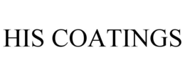 HIS COATINGS trademark