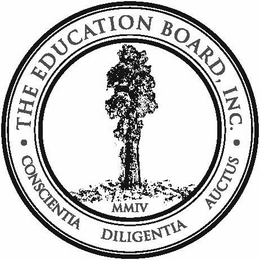 THE EDUCATION BOARD, INC. MMIV CONSCIENTIA DILIGENTIA AUCTUS trademark